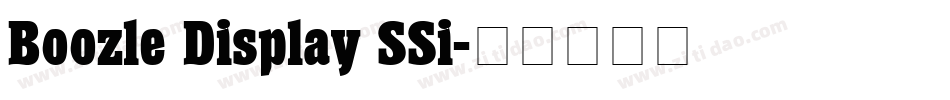 Boozle Display SSi字体转换